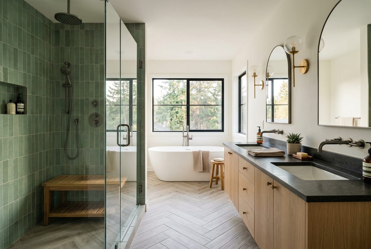 Rojas Bathroom Remodeling Co, bathroom remodeling in Enumclaw, completed project 1